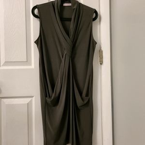 Grey Green Mini Dress